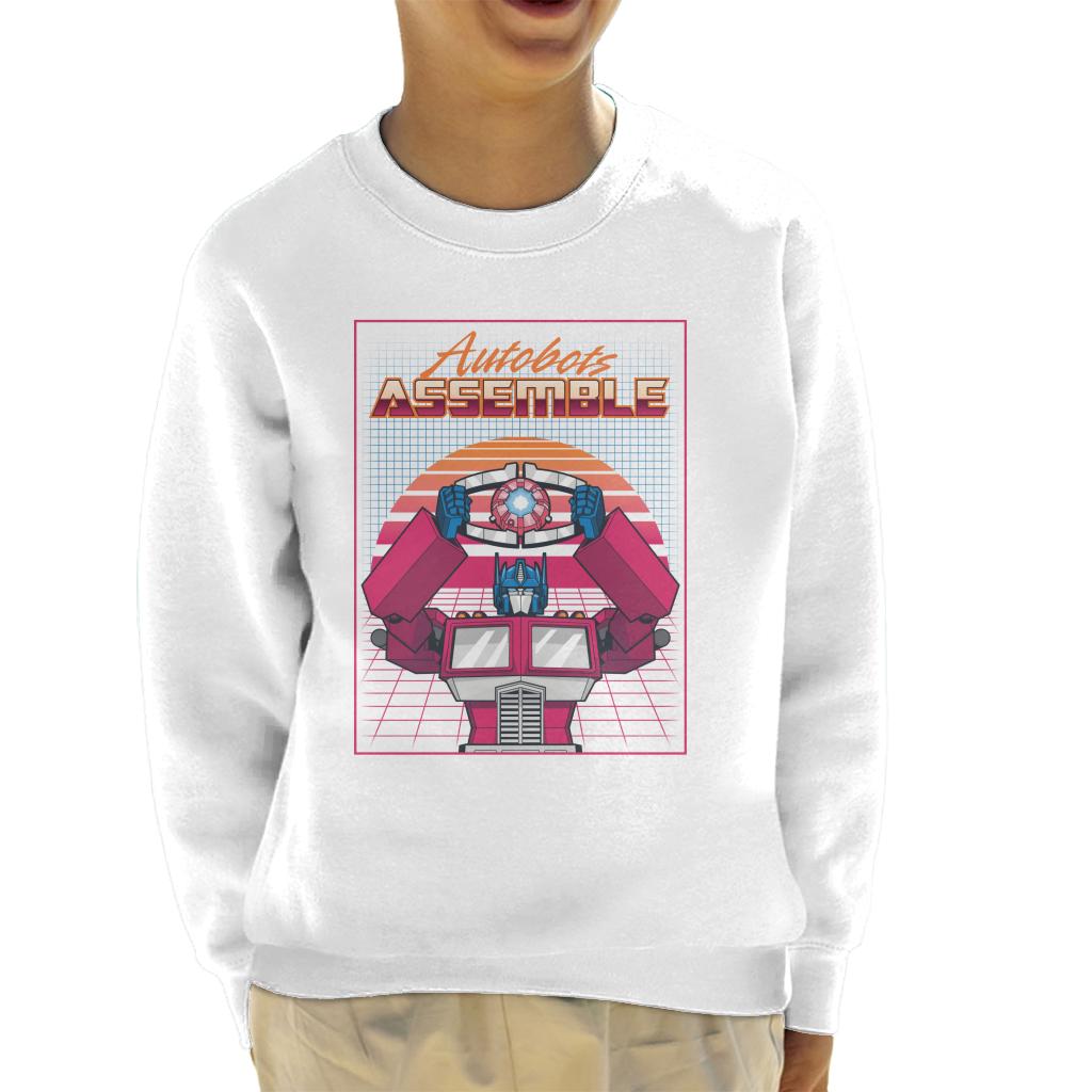 Transformers Autobots Assemble Retrowave Kid's Sweatshirt-ALL + EVERY