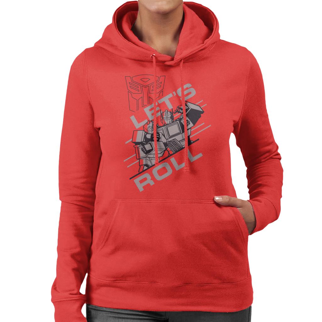 Transformers Lets Roll Women's Hooded Sweatshirt-ALL + EVERY