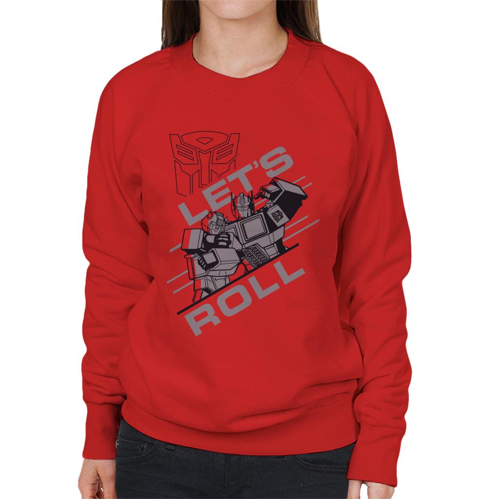 Transformers Lets Roll Women's Sweatshirt-ALL + EVERY