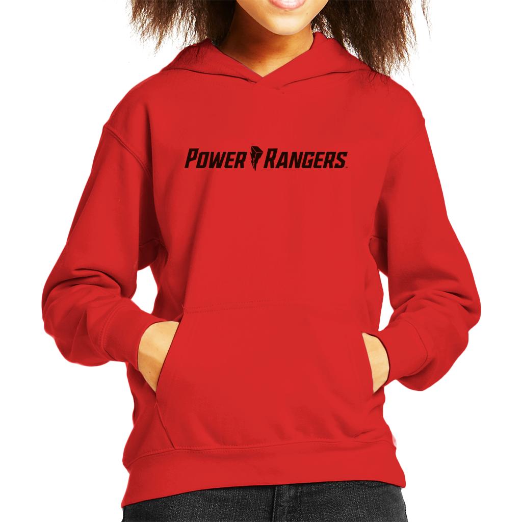 Power Rangers Modern Logo Kid's Hooded Sweatshirt-ALL + EVERY