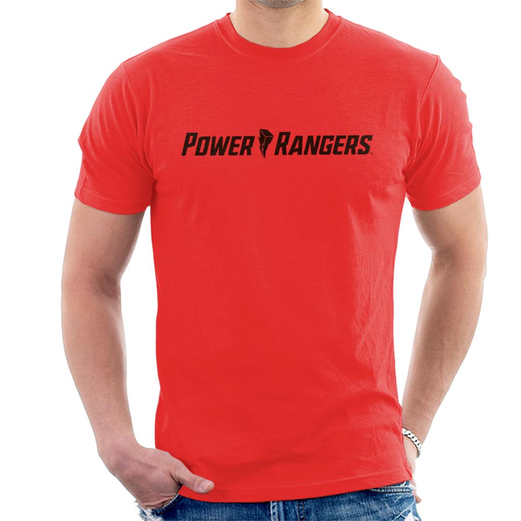 Power Rangers Modern Logo Men's T-Shirt-ALL + EVERY