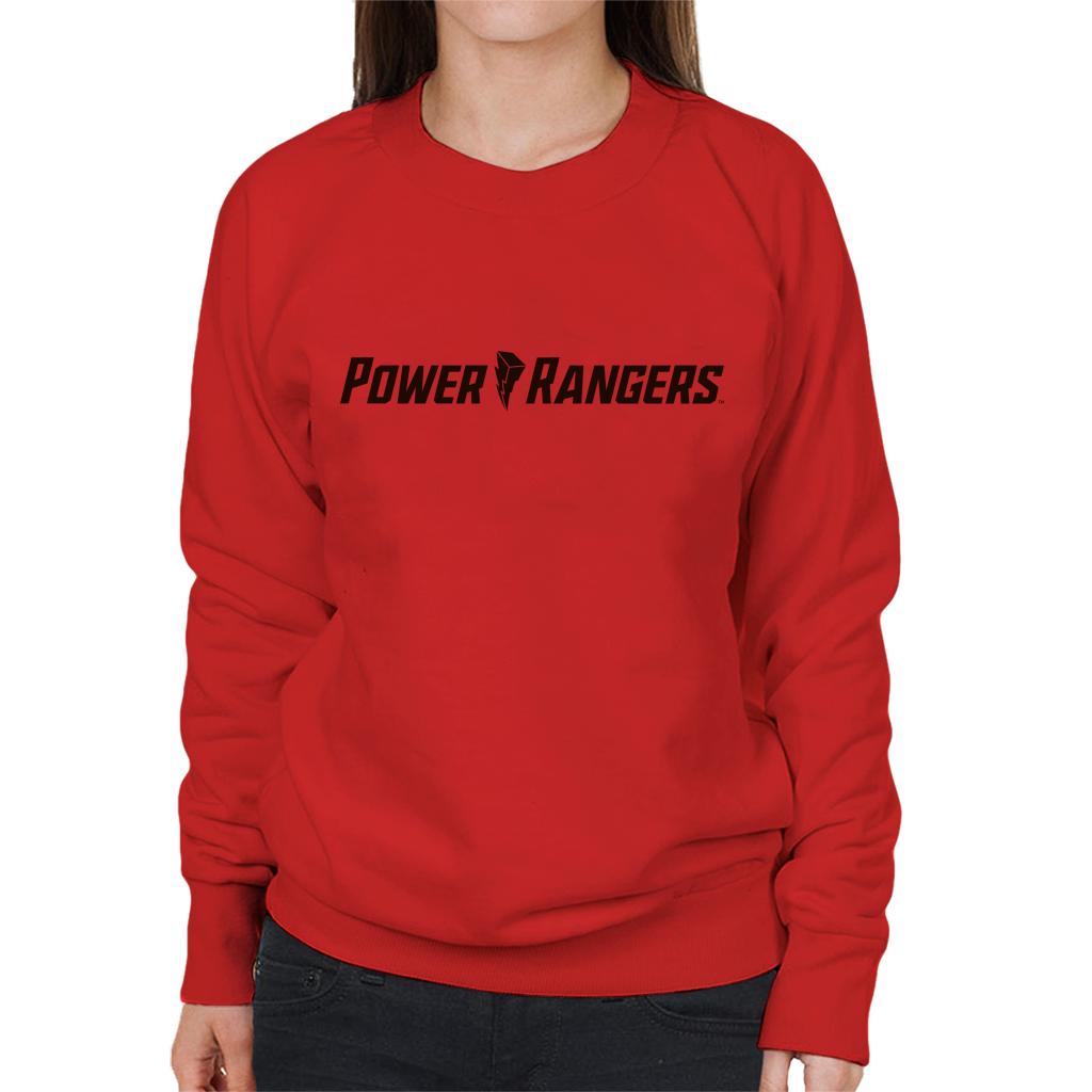 Power Rangers Modern Logo Women's Sweatshirt-ALL + EVERY