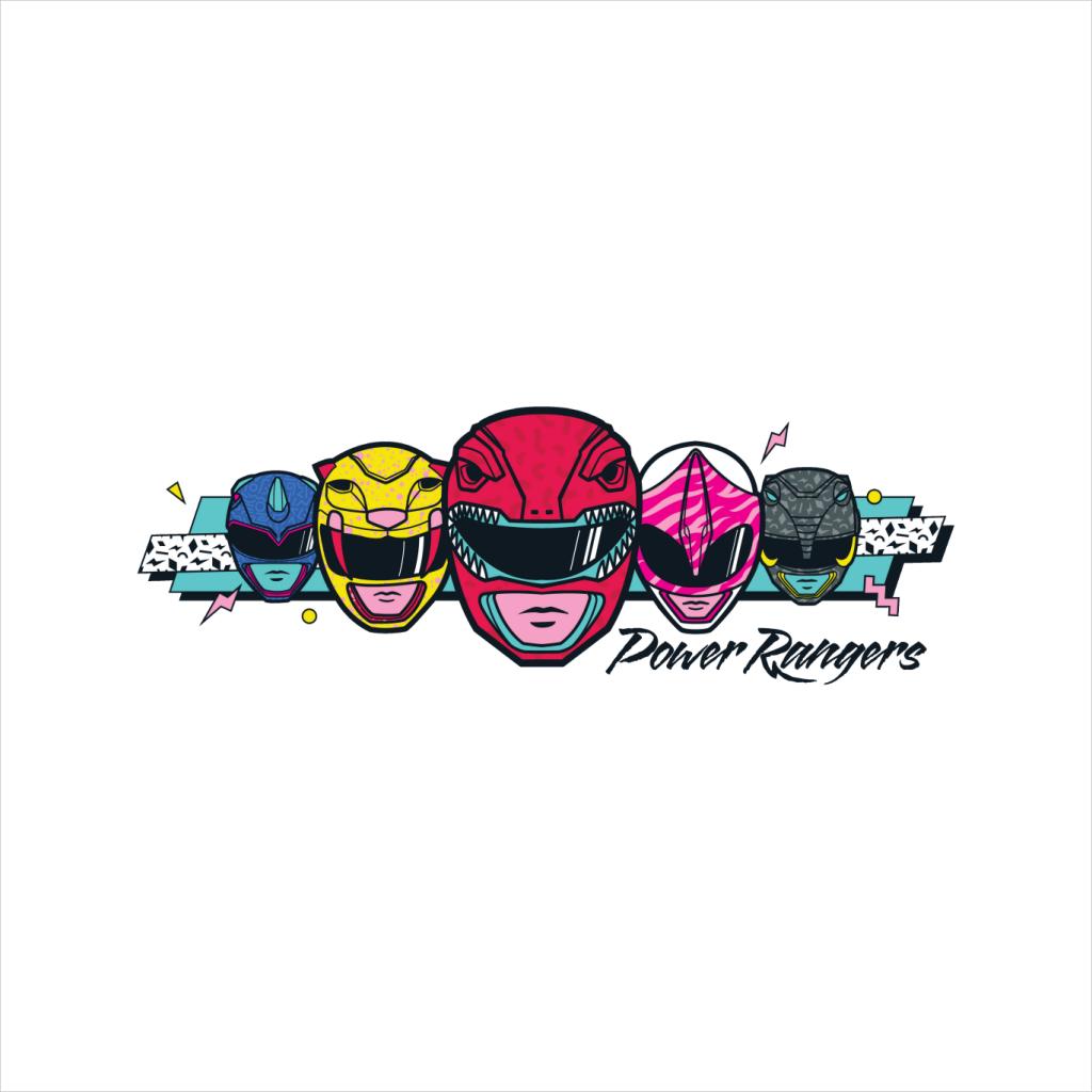 Power Rangers Retro 90s Heads Men's T-Shirt-ALL + EVERY