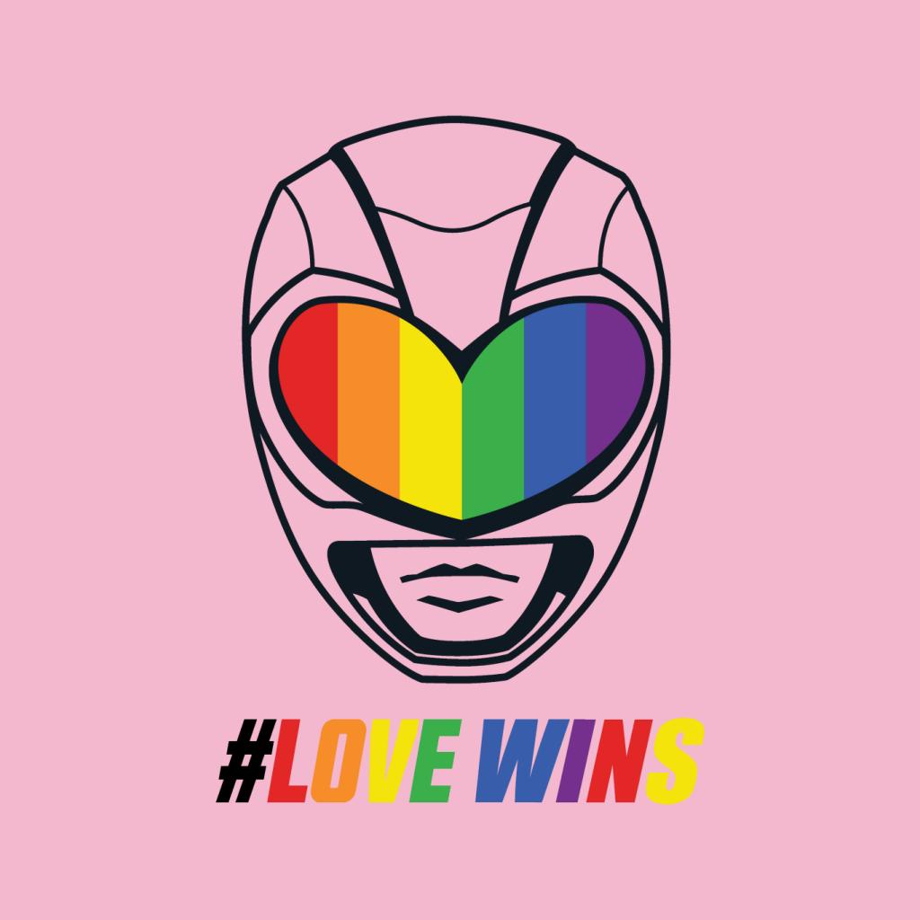 Power Rangers Love Wins Rainbow Visor Women's Sweatshirt-ALL + EVERY