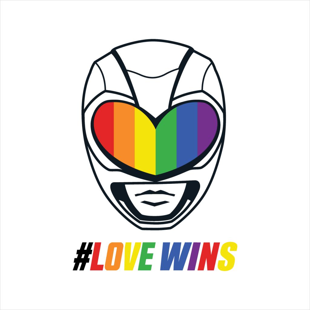 Power Rangers Love Wins Rainbow Visor Women's Sweatshirt-ALL + EVERY