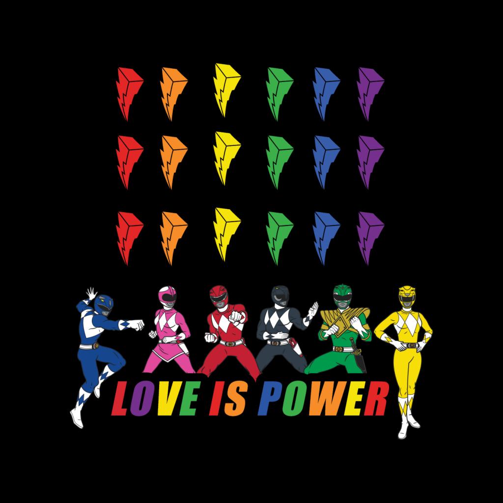 Power Rangers Love Is Power Men's T-Shirt-ALL + EVERY