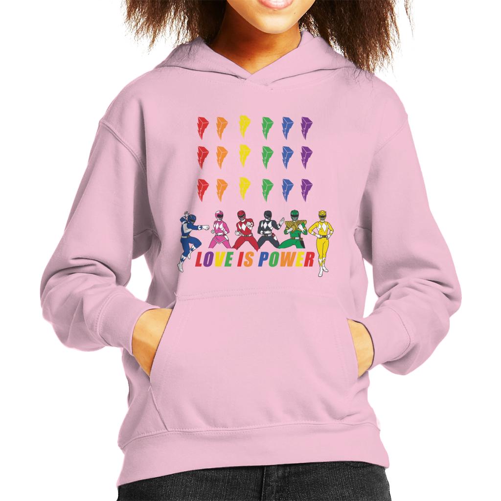 Power Rangers Love Is Power Kid's Hooded Sweatshirt-ALL + EVERY