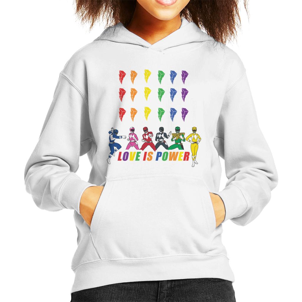 Power Rangers Love Is Power Kid's Hooded Sweatshirt-ALL + EVERY