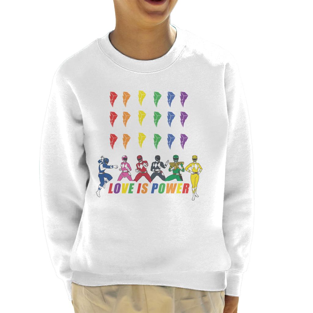 Power Rangers Love Is Power Kid's Sweatshirt-ALL + EVERY