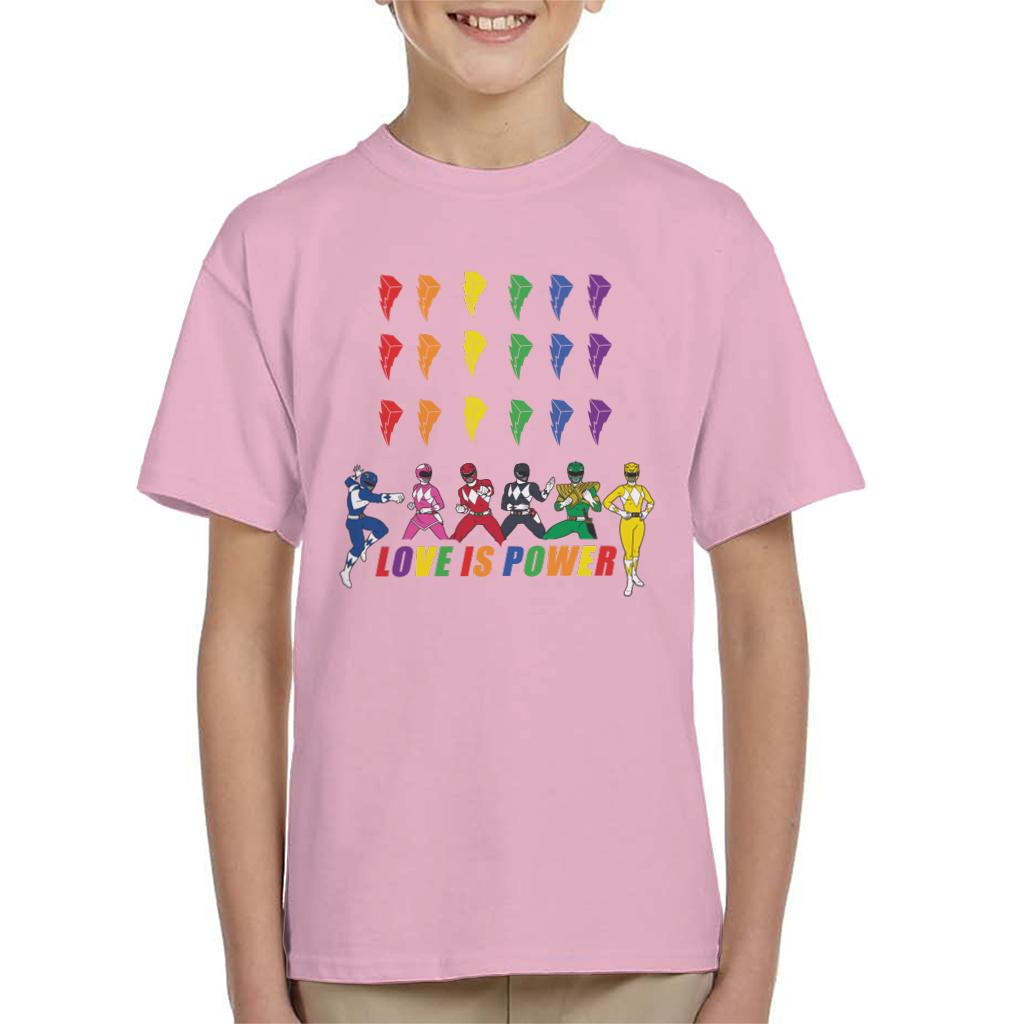 Power Rangers Love Is Power Kid's T-Shirt-ALL + EVERY