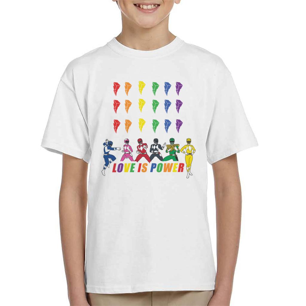 Power Rangers Love Is Power Kid's T-Shirt-ALL + EVERY