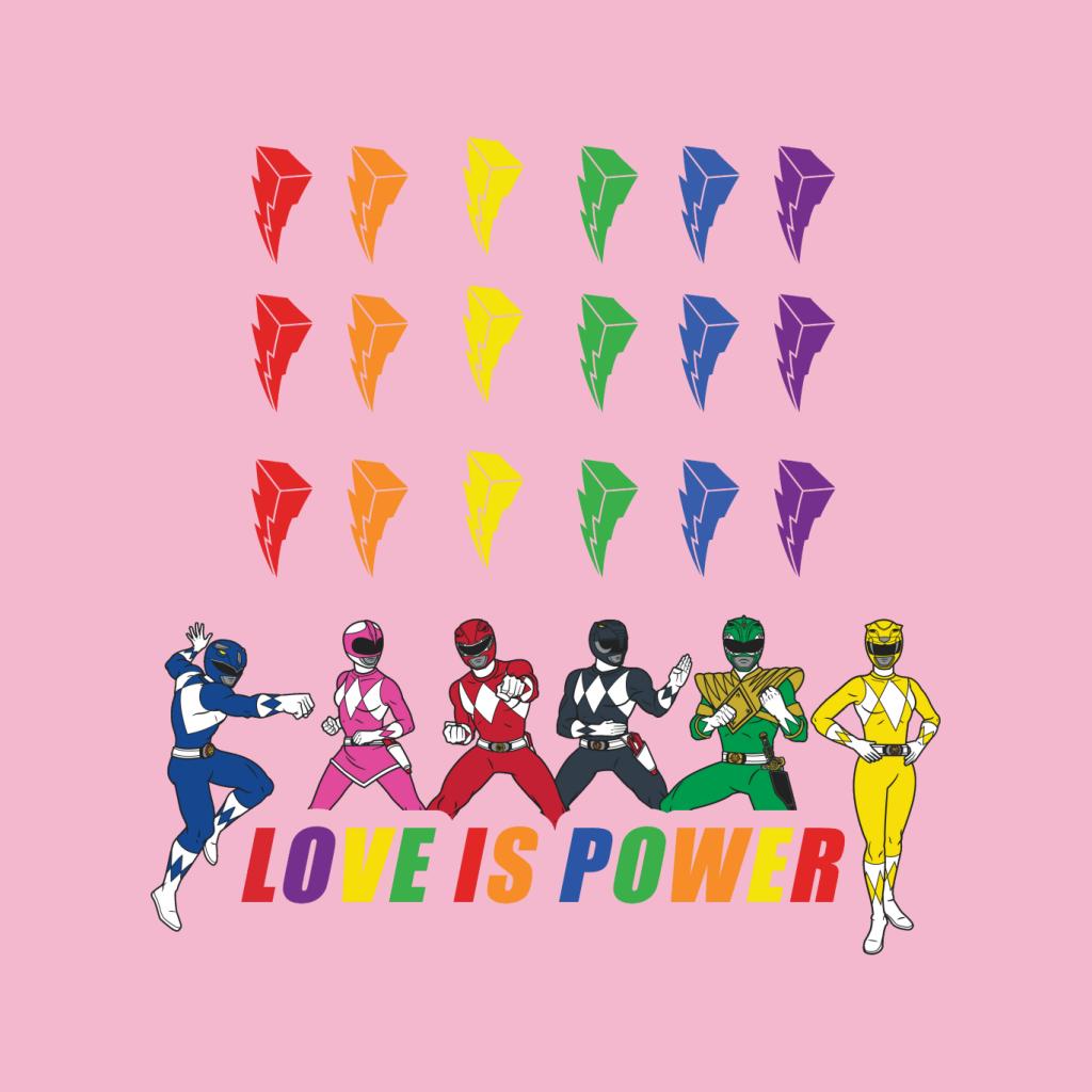 Power Rangers Love Is Power Women's T-Shirt-ALL + EVERY