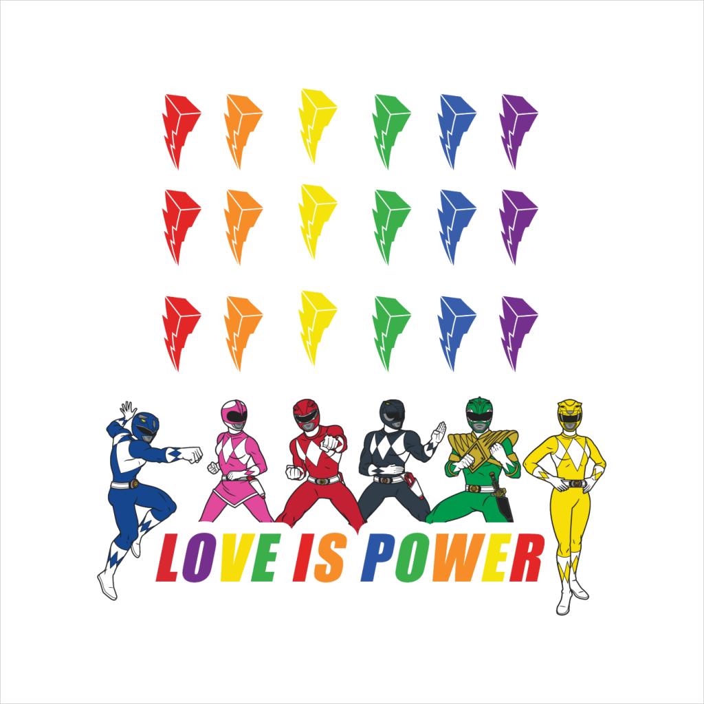 Power Rangers Love Is Power Men's T-Shirt-ALL + EVERY