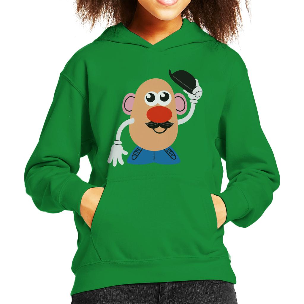 Mr Potato Head Tipping Hat Kid's Hooded Sweatshirt-ALL + EVERY