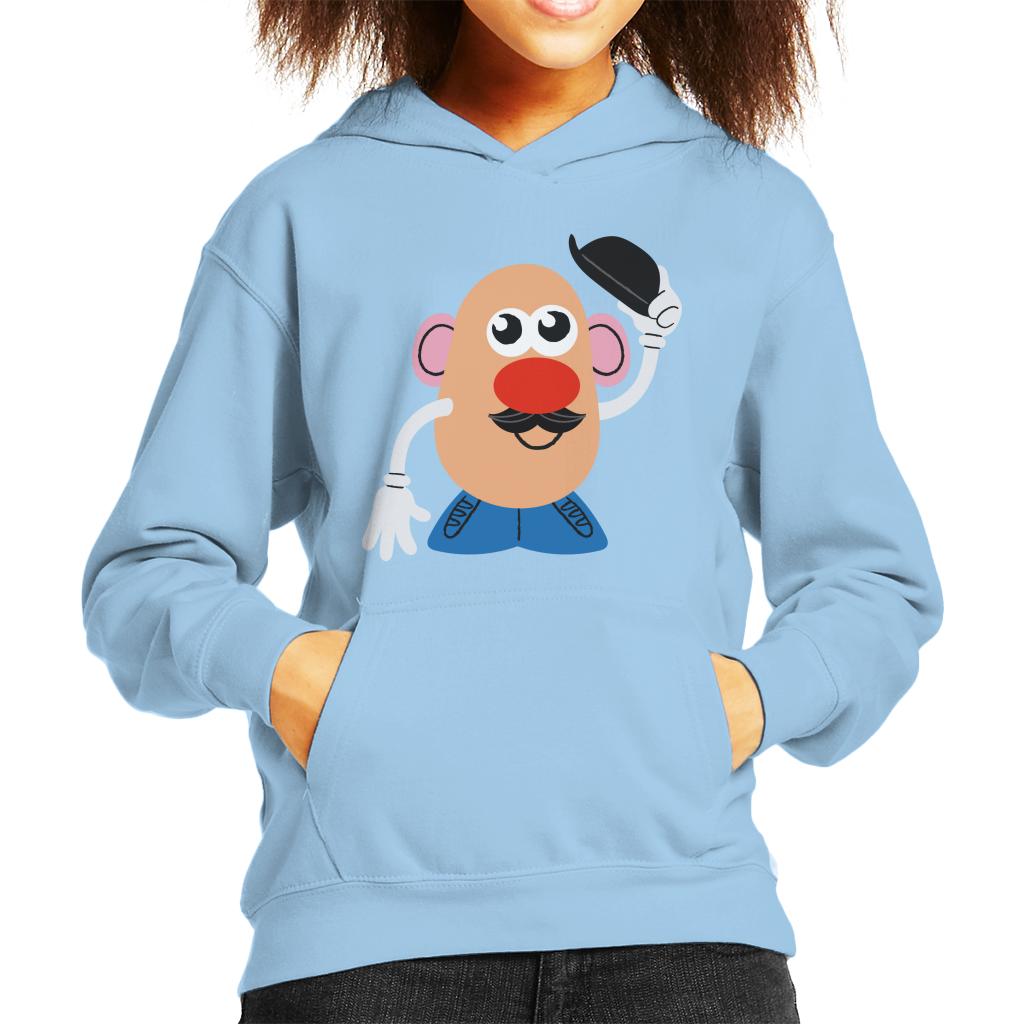 Mr Potato Head Tipping Hat Kid's Hooded Sweatshirt-ALL + EVERY