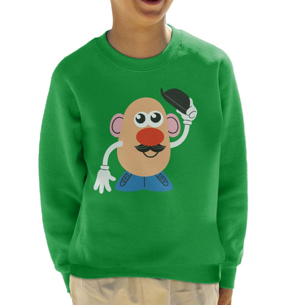 Mr Potato Head Tipping Hat Kid's Sweatshirt-ALL + EVERY