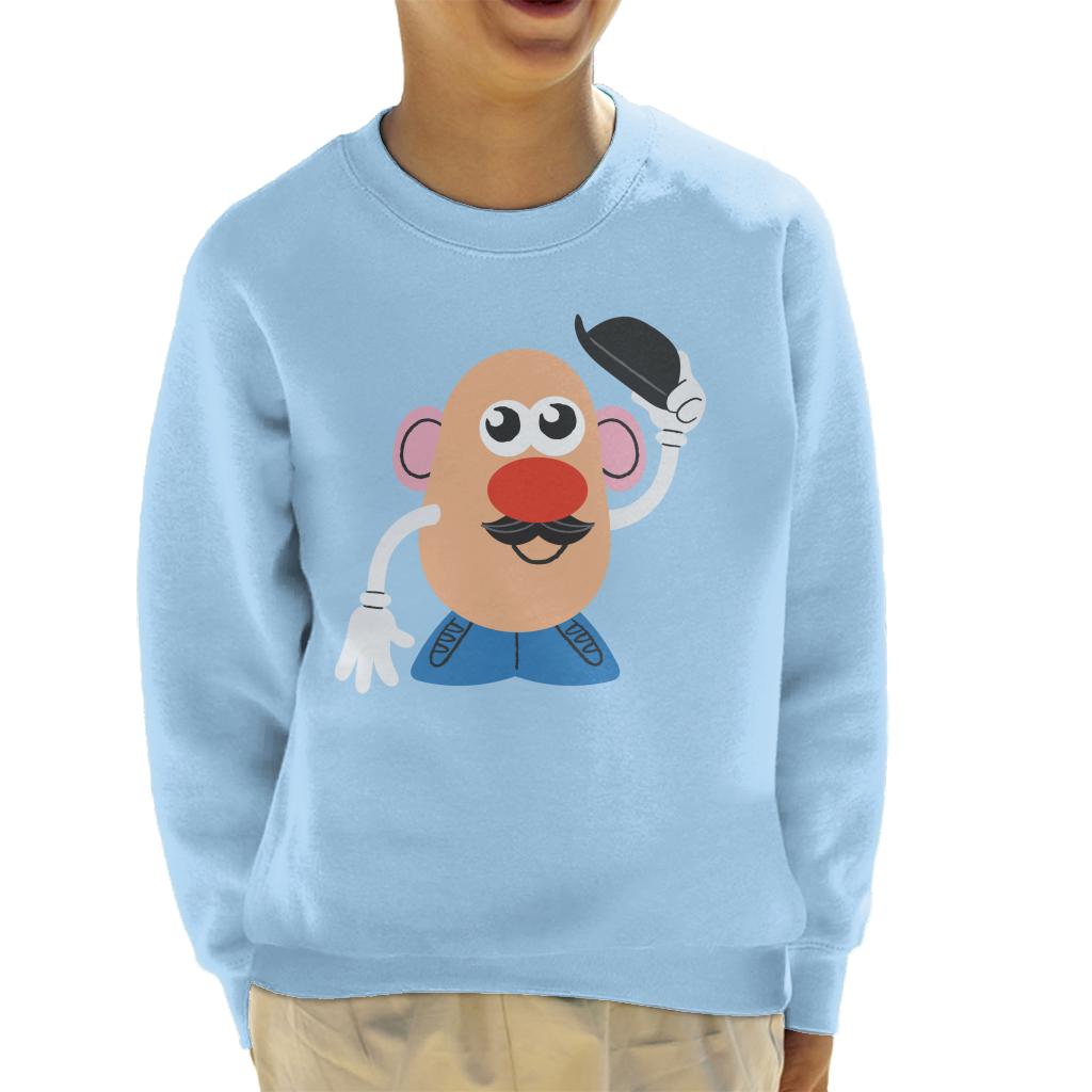 Mr Potato Head Tipping Hat Kid's Sweatshirt-ALL + EVERY