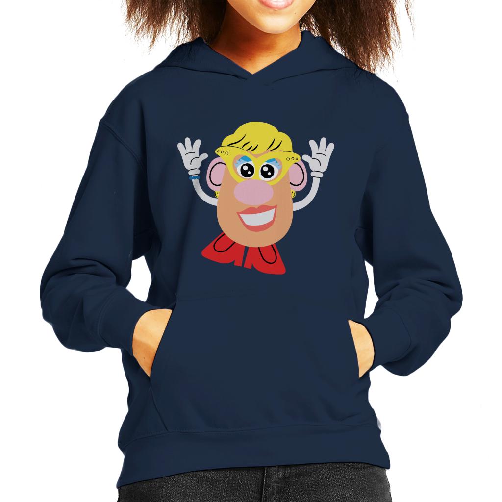 Mrs Potato Head Yellow Glasses Kid's Hooded Sweatshirt-ALL + EVERY