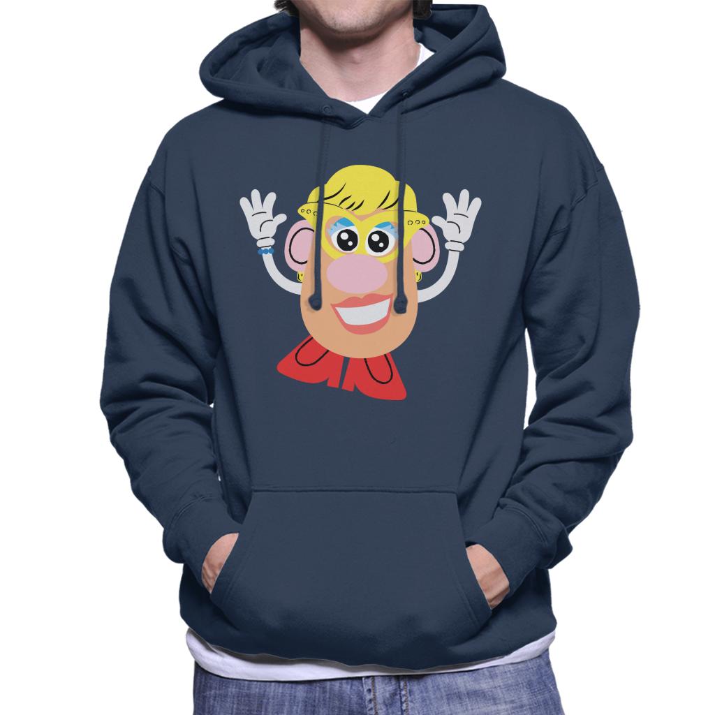 Mrs Potato Head Yellow Glasses Men's Hooded Sweatshirt-ALL + EVERY