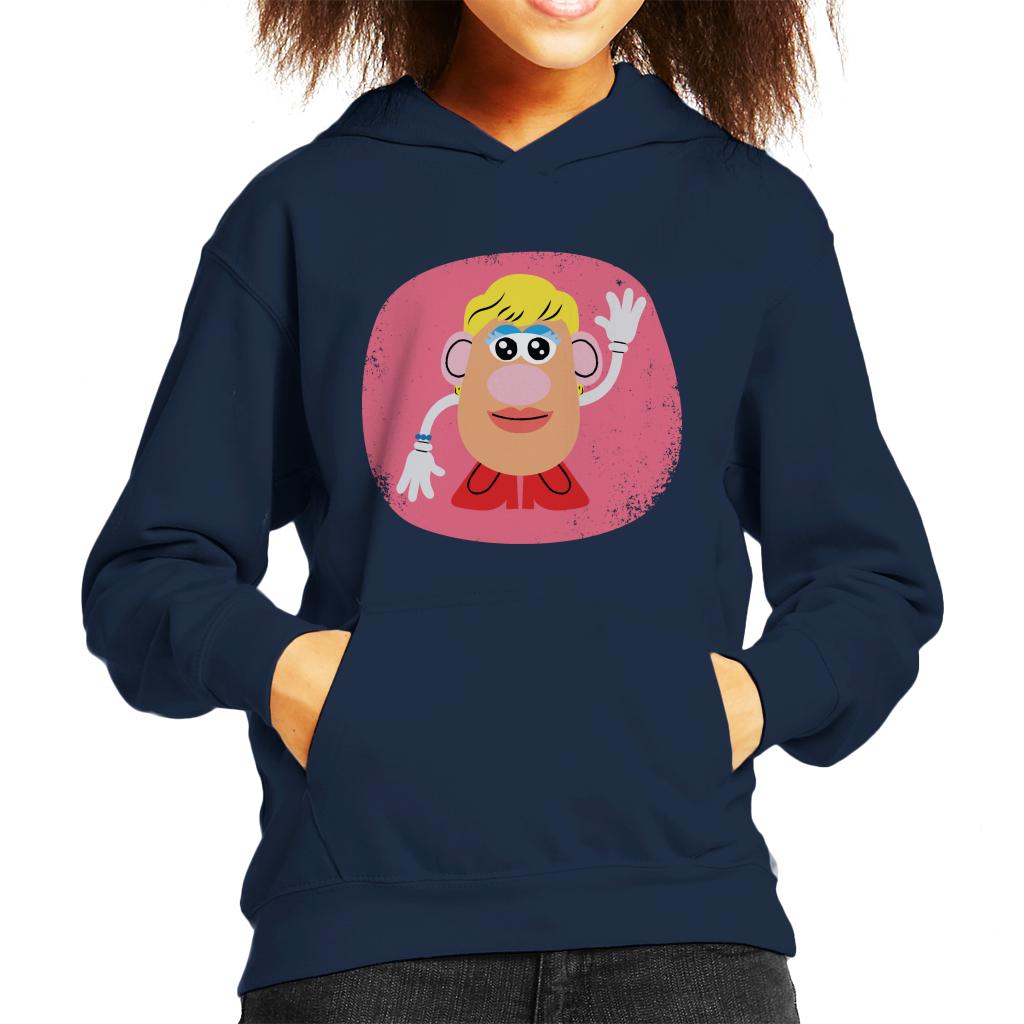 Mrs Potato Head Waving Kid's Hooded Sweatshirt-ALL + EVERY