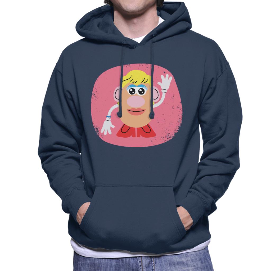 Mrs Potato Head Waving Men's Hooded Sweatshirt-ALL + EVERY