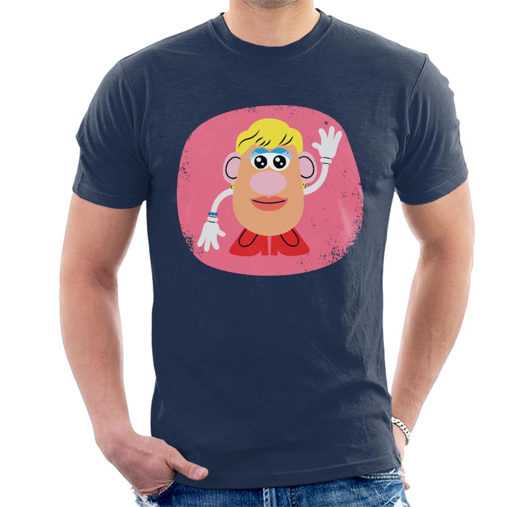 Mrs Potato Head Waving Men's T-Shirt-ALL + EVERY