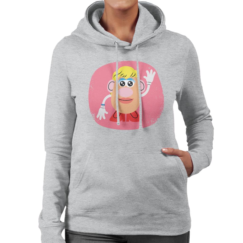 Mrs Potato Head Waving Women's Hooded Sweatshirt-ALL + EVERY