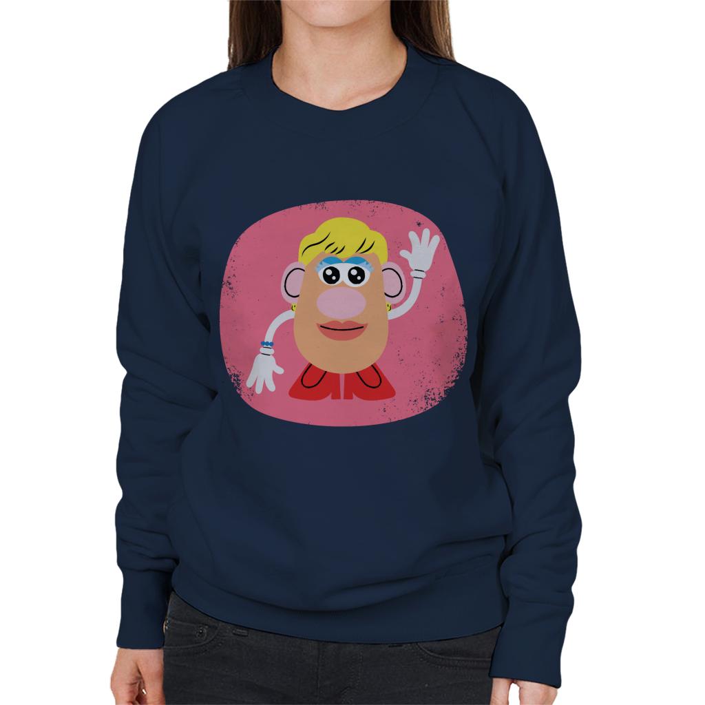 Mrs Potato Head Waving Women's Sweatshirt-ALL + EVERY