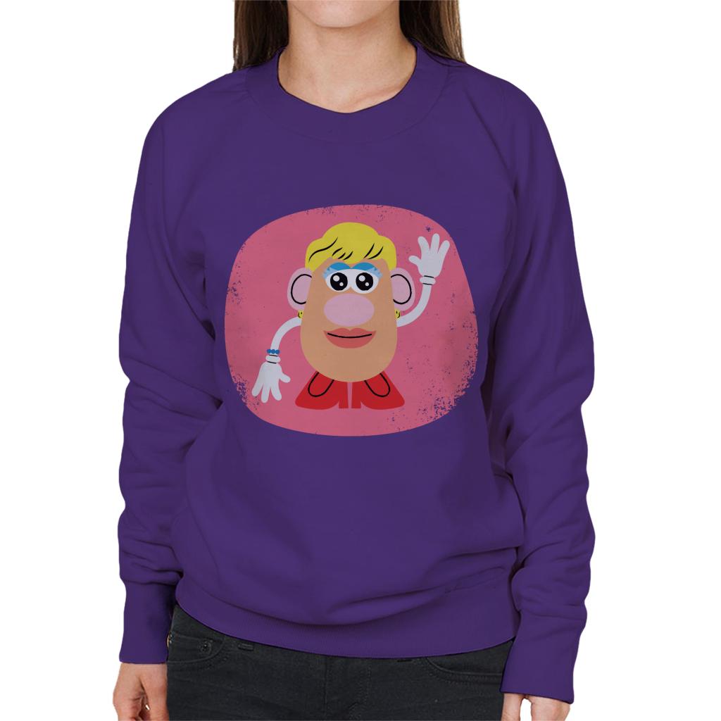 Mrs Potato Head Waving Women's Sweatshirt-ALL + EVERY