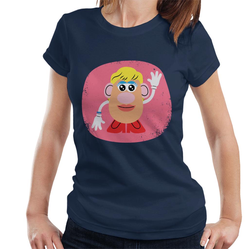 Mrs Potato Head Waving Women's T-Shirt-ALL + EVERY
