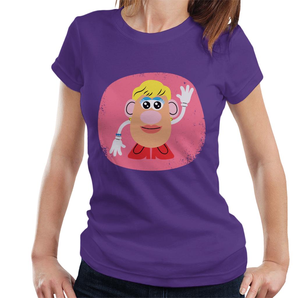 Mrs Potato Head Waving Women's T-Shirt-ALL + EVERY