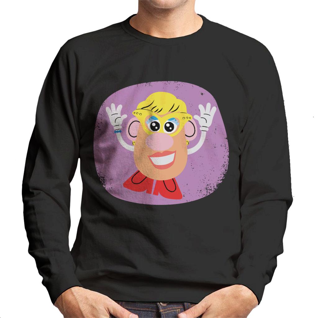 Mrs Potato Head Happy Men's Sweatshirt-ALL + EVERY