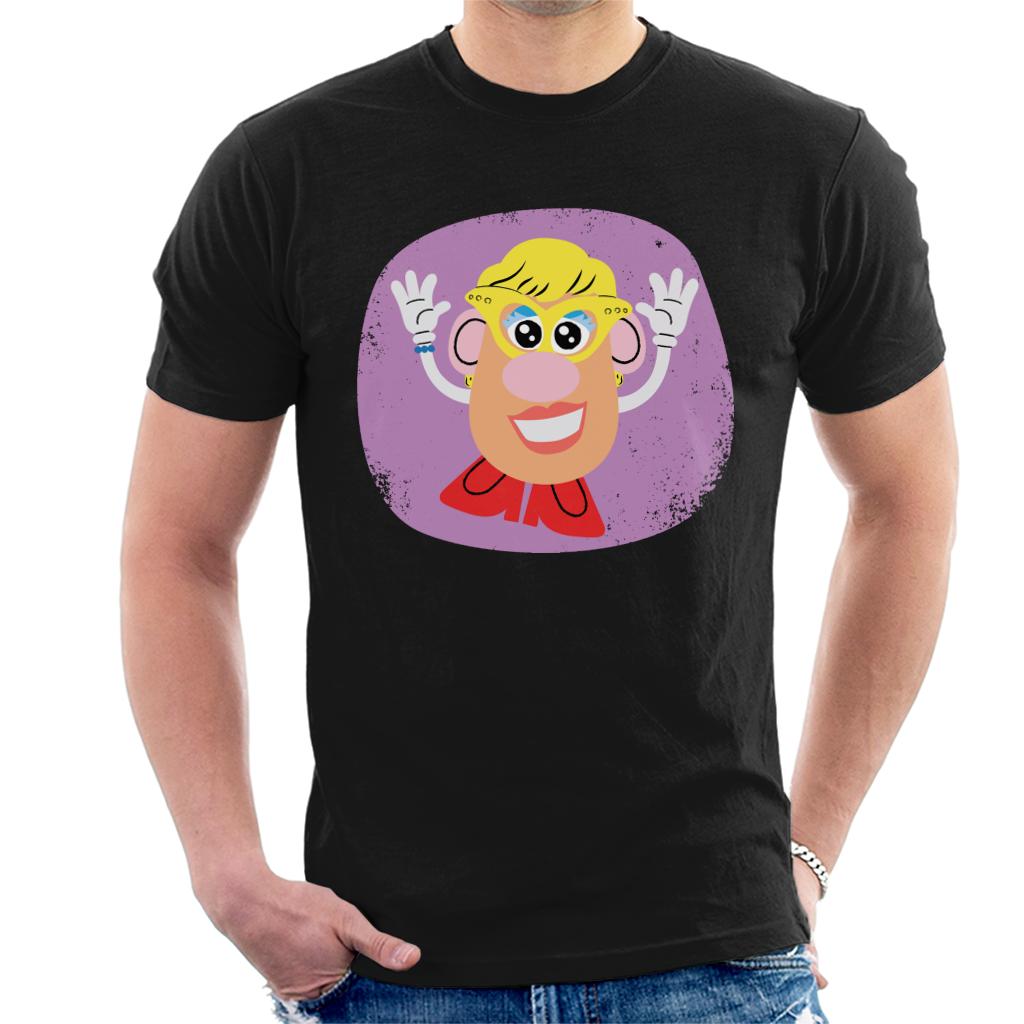 Mrs Potato Head Happy Men's T-Shirt-ALL + EVERY