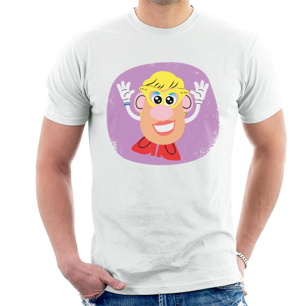 Mrs Potato Head Happy Men's T-Shirt-ALL + EVERY