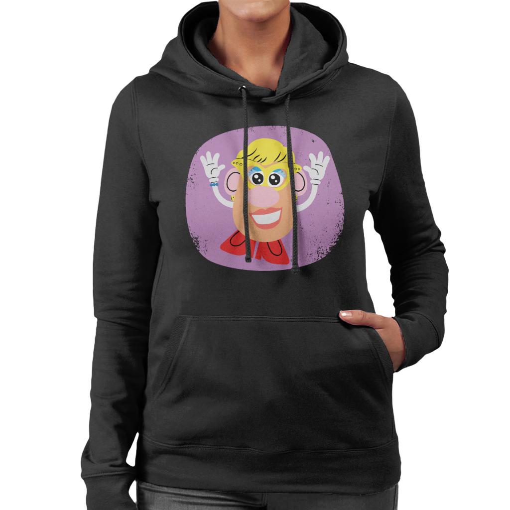 Mrs Potato Head Happy Women's Hooded Sweatshirt-ALL + EVERY