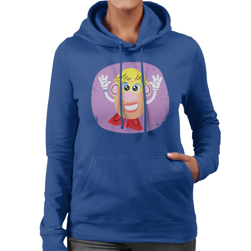 Mrs Potato Head Happy Women's Hooded Sweatshirt-ALL + EVERY