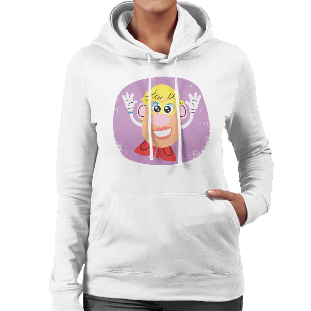 Mrs Potato Head Happy Women's Hooded Sweatshirt-ALL + EVERY