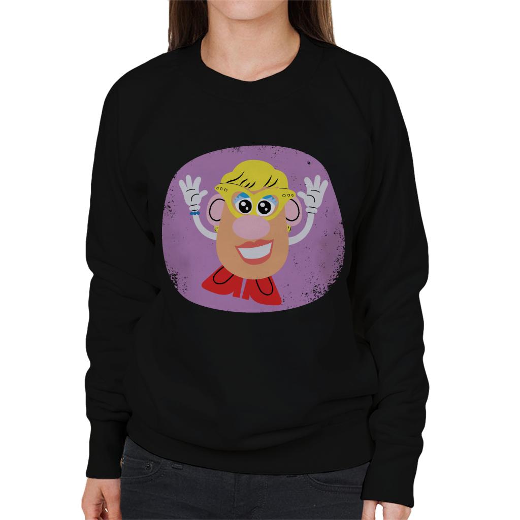 Mrs Potato Head Happy Women's Sweatshirt-ALL + EVERY