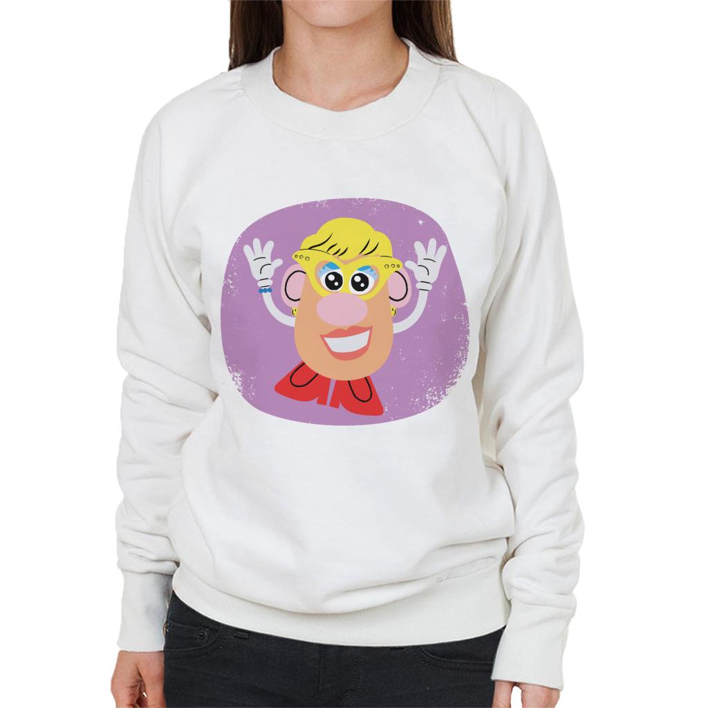 Mrs Potato Head Happy Women's Sweatshirt-ALL + EVERY