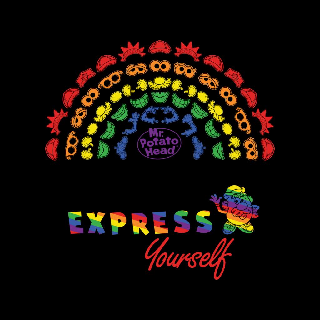 Mr Potato Head Express Yourself Pride Rainbow Men's Sweatshirt-ALL + EVERY