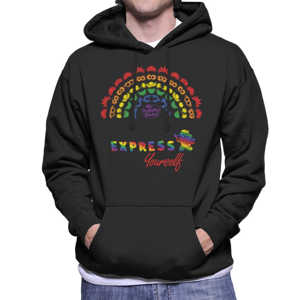 Mr Potato Head Express Yourself Pride Rainbow Men's Hooded Sweatshirt-ALL + EVERY