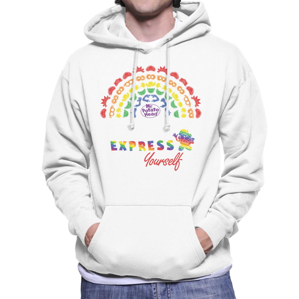 Mr Potato Head Express Yourself Pride Rainbow Men's Hooded Sweatshirt-ALL + EVERY