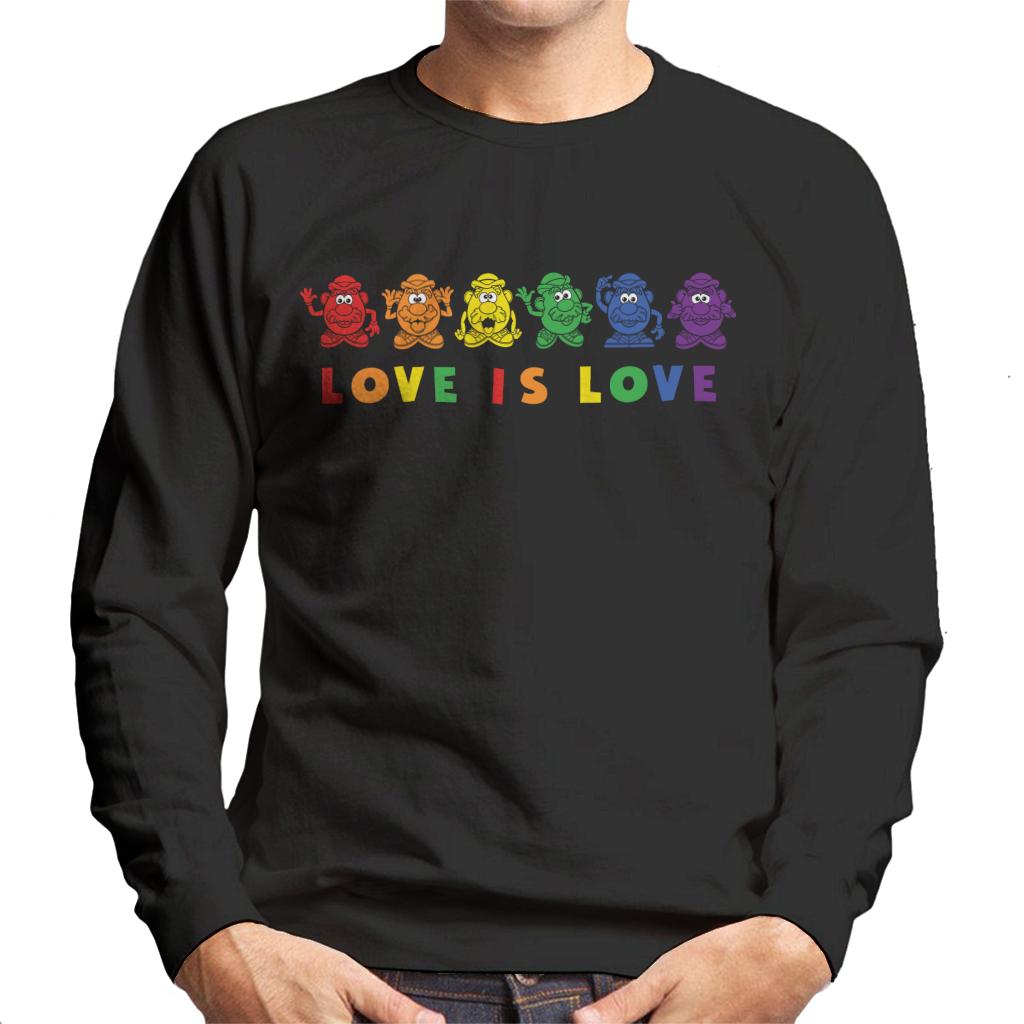 Mr Potato Head Pride Love Is Love Men's Sweatshirt-ALL + EVERY