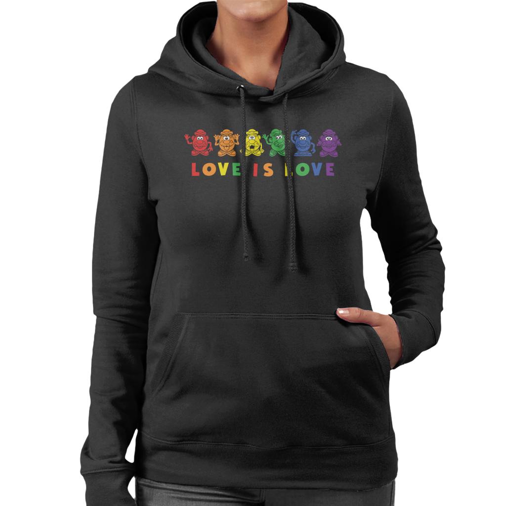 Mr Potato Head Pride Love Is Love Women's Hooded Sweatshirt-ALL + EVERY