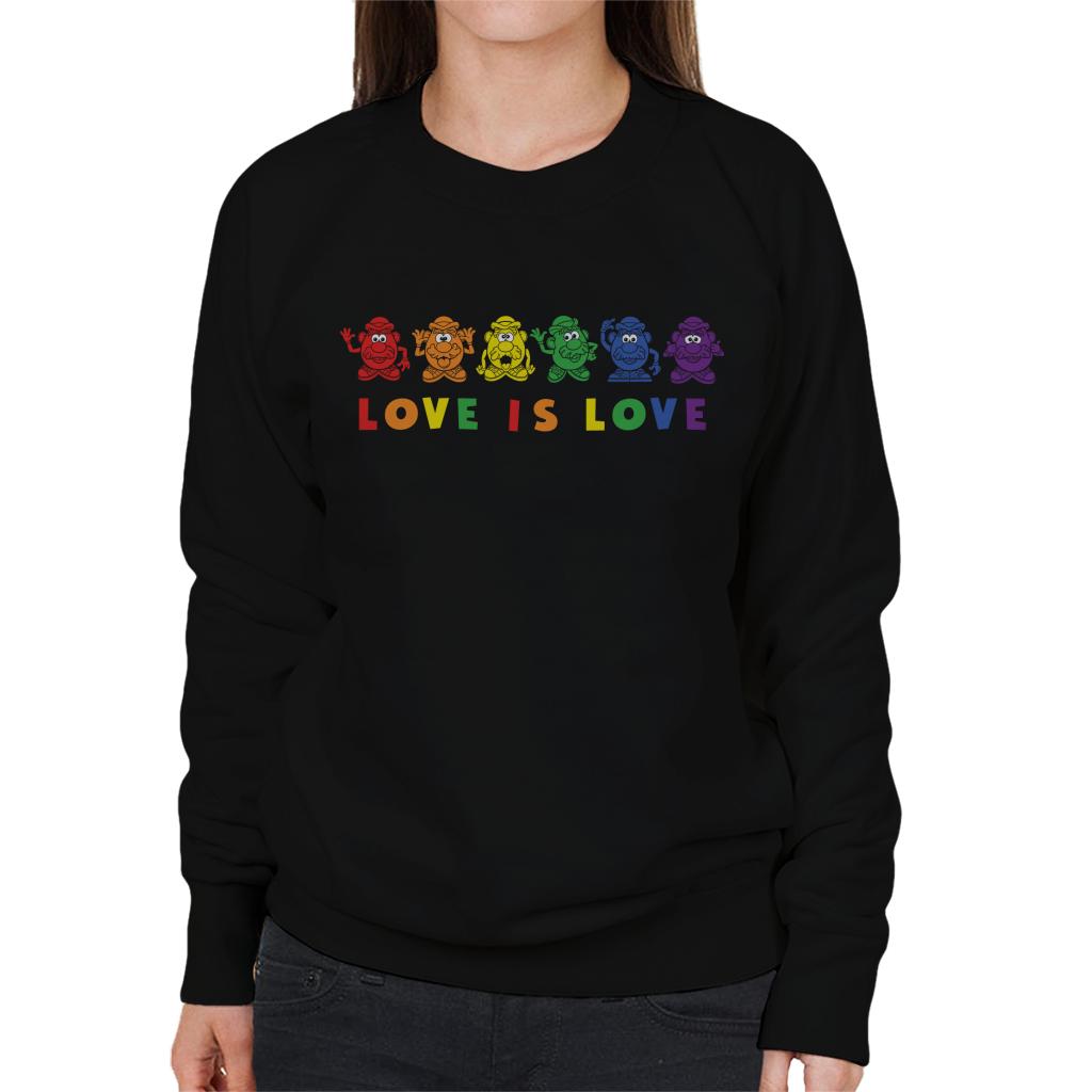 Mr Potato Head Pride Love Is Love Women's Sweatshirt-ALL + EVERY