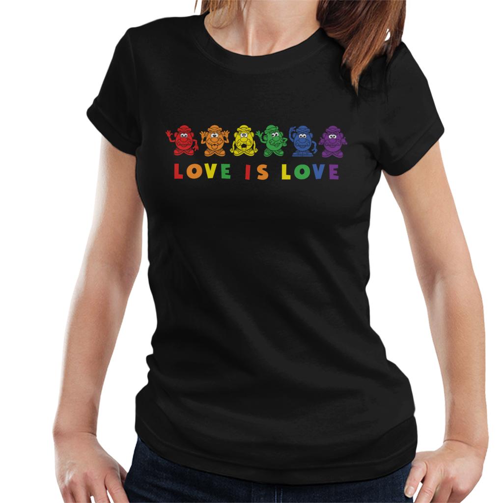 Mr Potato Head Pride Love Is Love Women's T-Shirt-ALL + EVERY