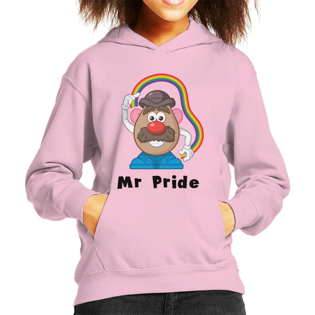 Mr Potato Head Mr Pride Rainbow Kid's Hooded Sweatshirt-ALL + EVERY