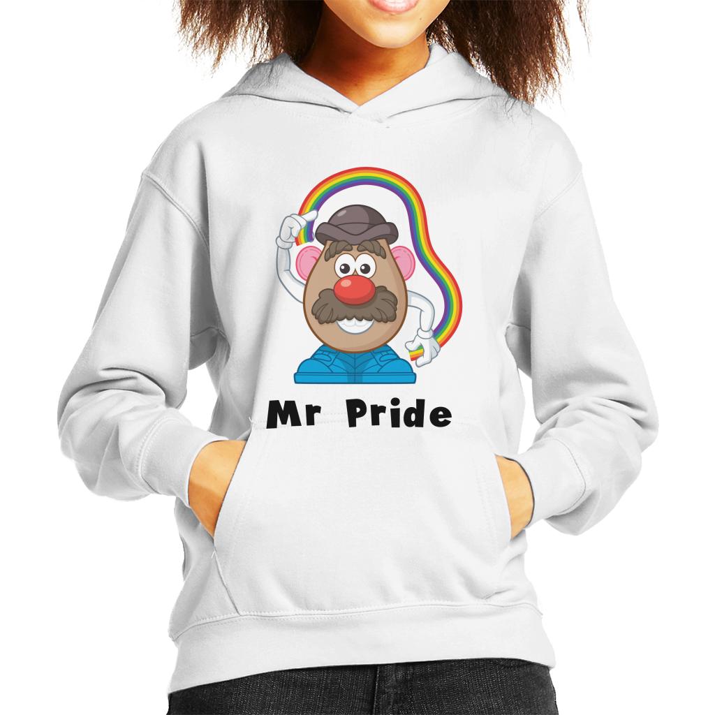 Mr Potato Head Mr Pride Rainbow Kid's Hooded Sweatshirt-ALL + EVERY