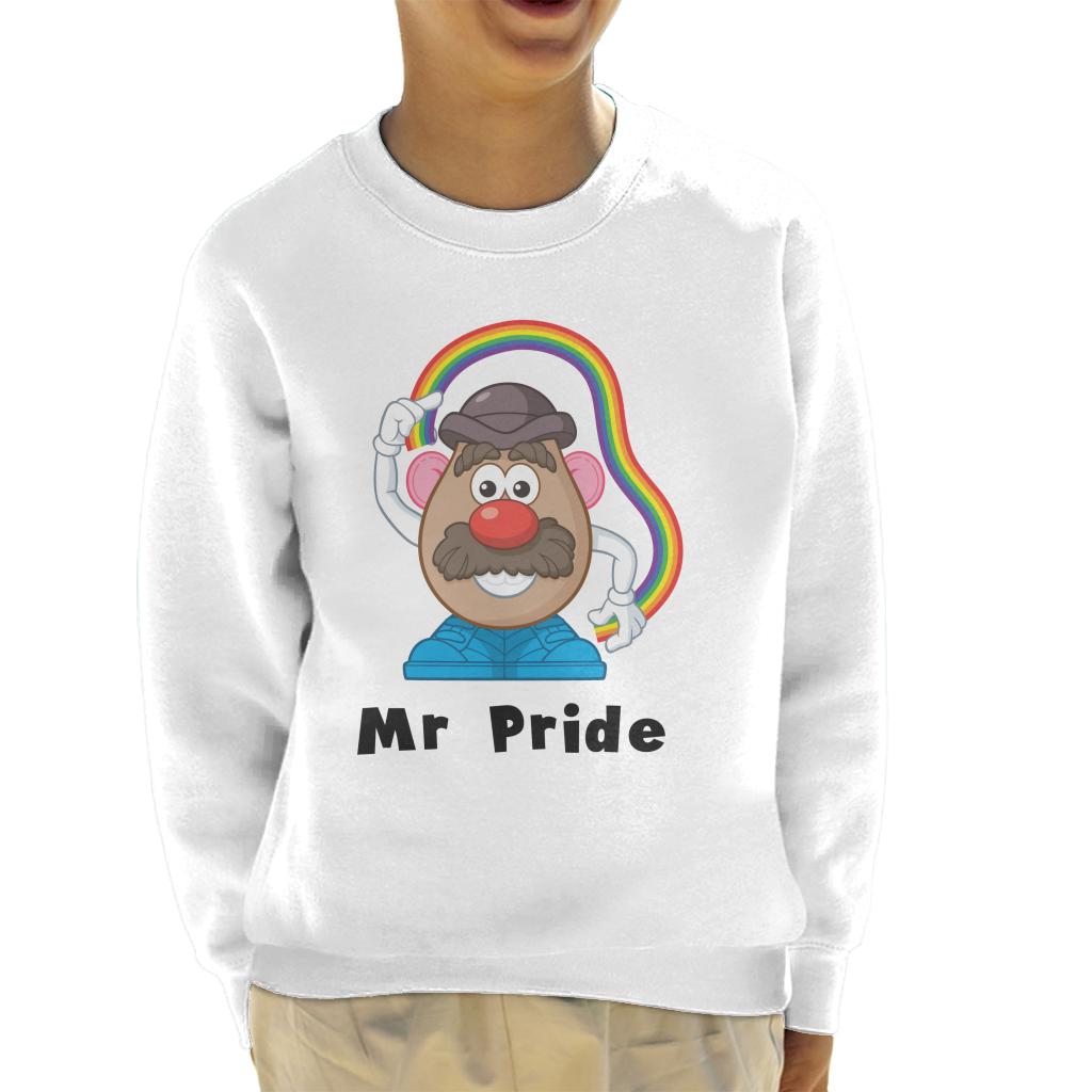 Mr Potato Head Mr Pride Rainbow Kid's Sweatshirt-ALL + EVERY