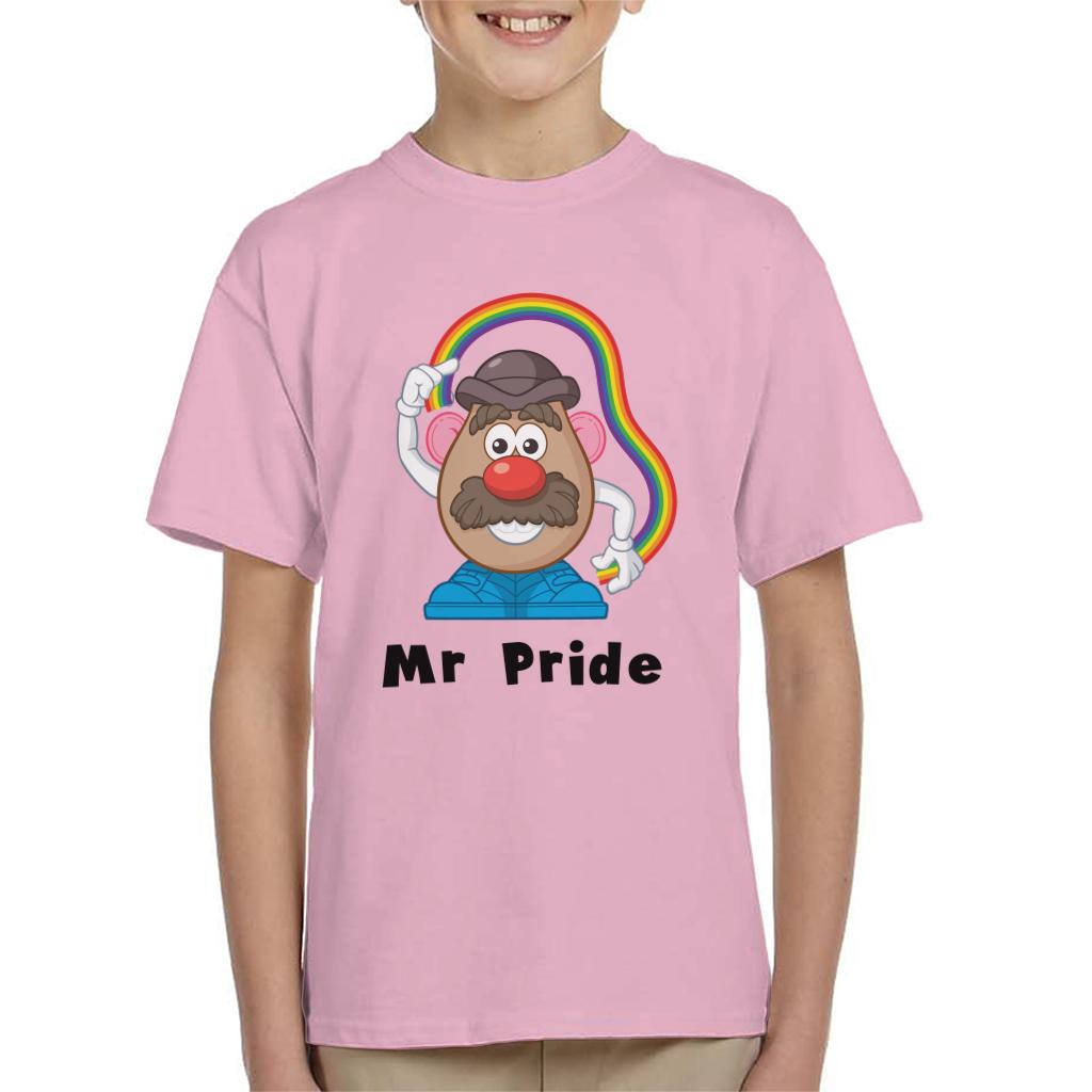 Mr Potato Head Mr Pride Rainbow Kid's T-Shirt-ALL + EVERY